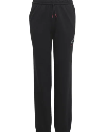 Pantaloni de trening regular fit din amestec de bumbac, Negru