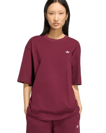 Tricou supradimensionat Essential, Visiniu