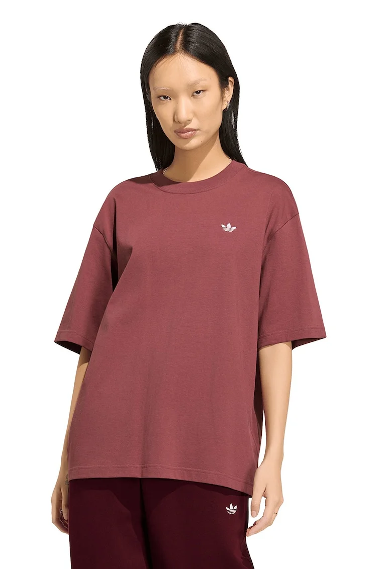 Tricou supradimensionat Essential, Rosu antichizat