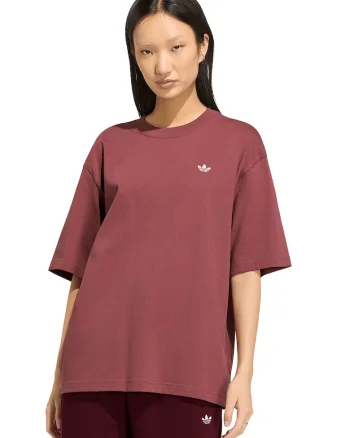 Tricou supradimensionat Essential, Rosu antichizat