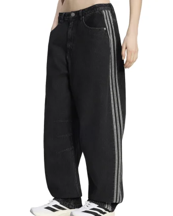Blugi cu croiala barrel, Negru carbon