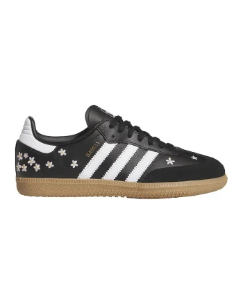 Pantofi sport din piele Samba OG cu broderie florala, Negru