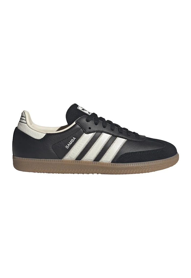 Pantofi sport din piele si piele intoarsa Samba, Negru