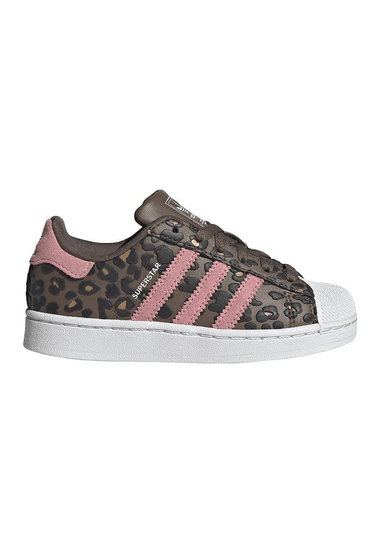 Pantofi sport Superstar II cu model, Maro cafeniu/Roz