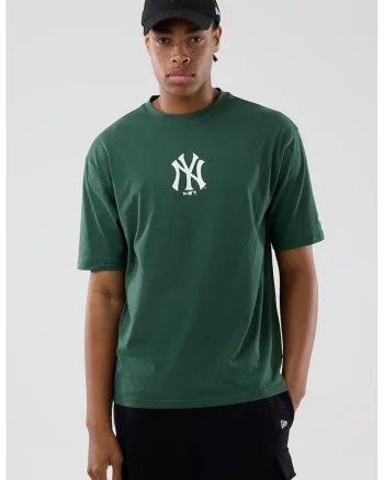 Tricou din bumbac cu imprimeu logo pe piept, Verde inchis