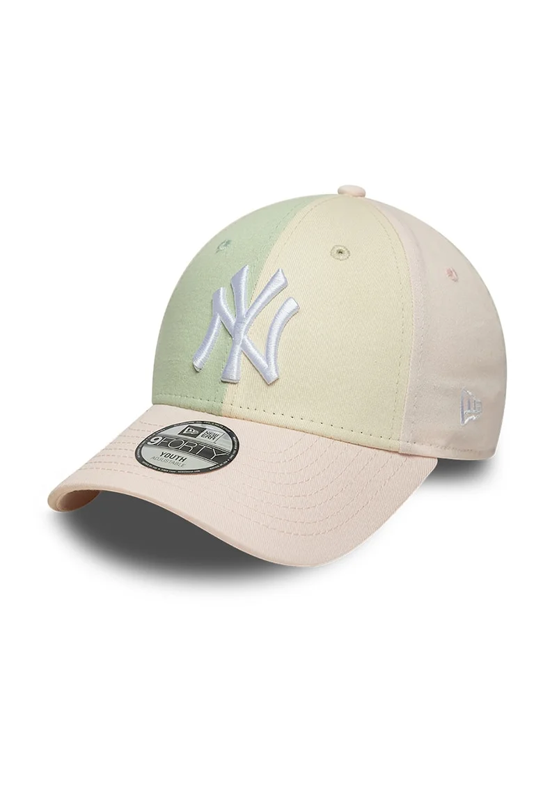 Sapca cu model colorblock New York Yankees, Verde deschis/Nude rose