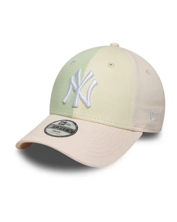 Sapca cu model colorblock New York Yankees, Verde deschis/Nude rose