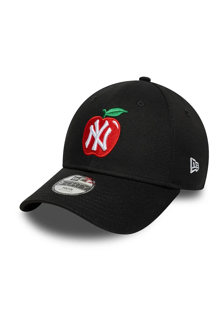 Sapca cu model mar si logo MLB New York Yankees, Negru