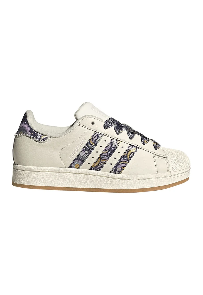 Pantofi sport Superstar II de piele, Alb fildes