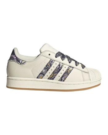 Pantofi sport Superstar II de piele, Alb fildes