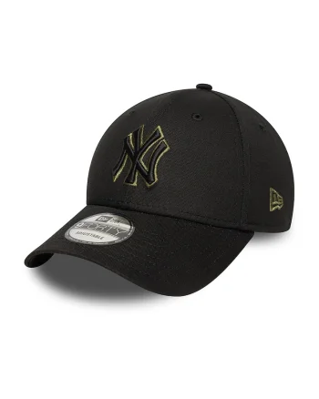 Sapca cu logo brodat Team Outline 9Forty, Negru