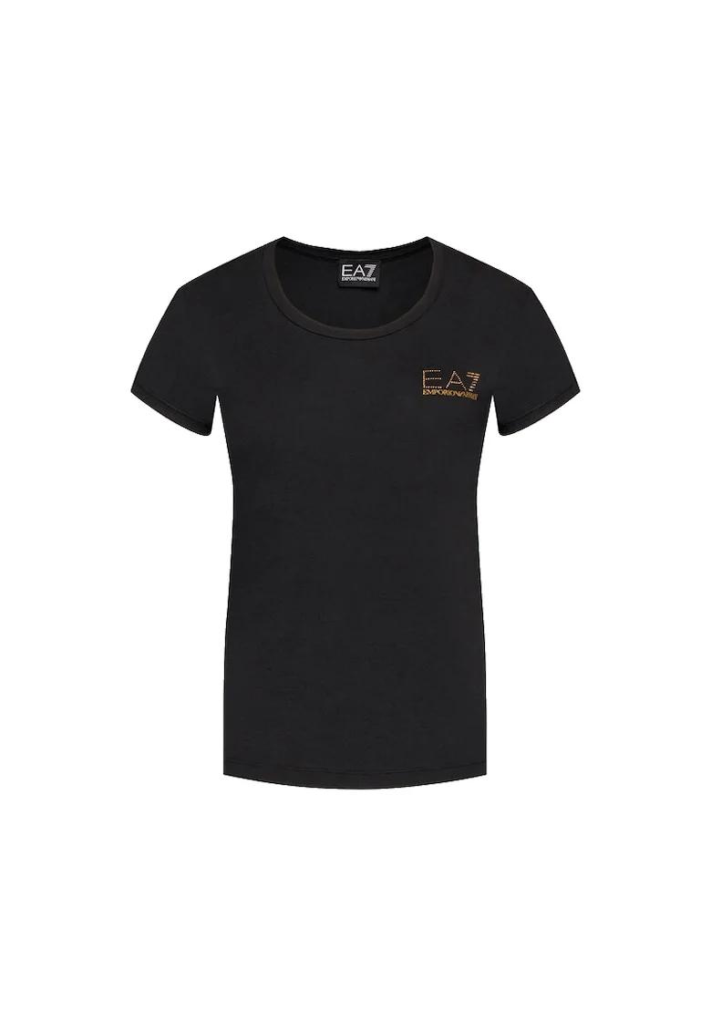Tricou slim-fit din amestec de modal, Negru