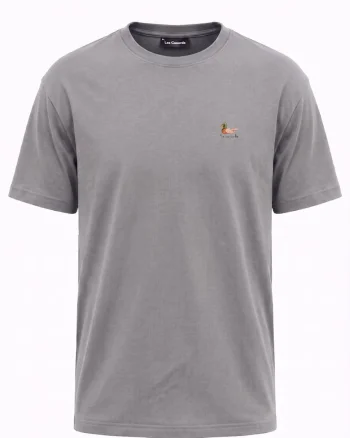 Tricou cu decolteu rotund, Gri, Gri