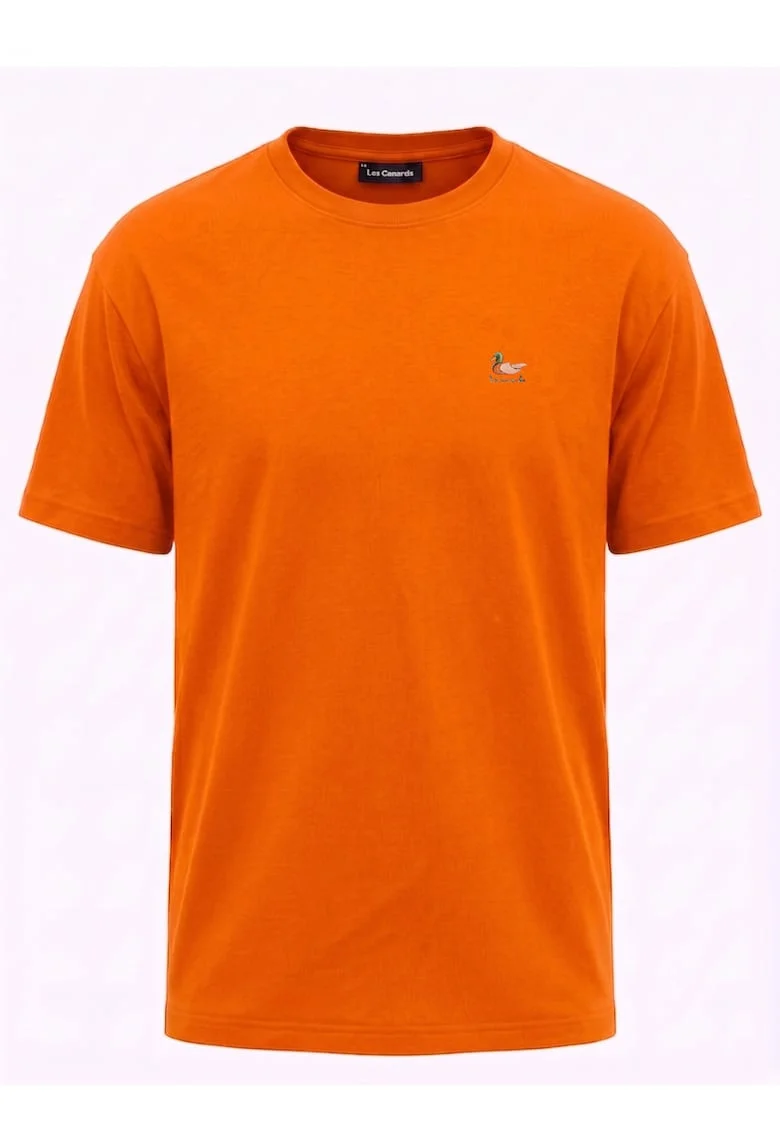 Tricou cu decolteu rotund, Portocaliu, Portocaliu