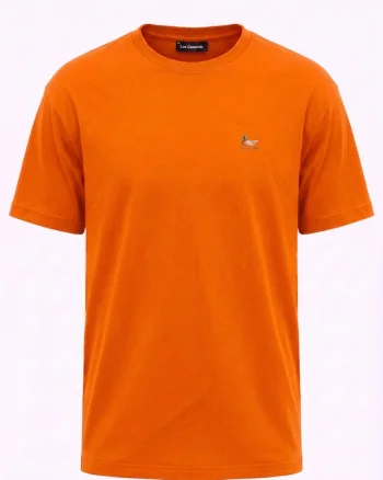 Tricou cu decolteu rotund, Portocaliu, Portocaliu
