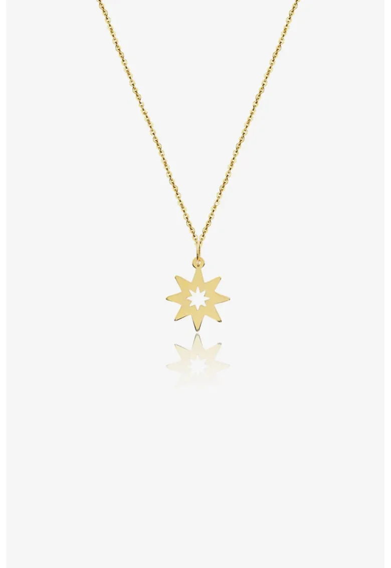 Colier cu pandantiv Make a Wish, din aur 14k,  Design