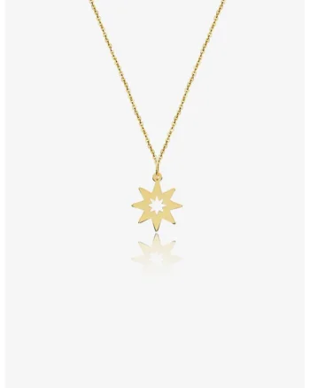 Colier cu pandantiv Make a Wish, din aur 14k,  Design