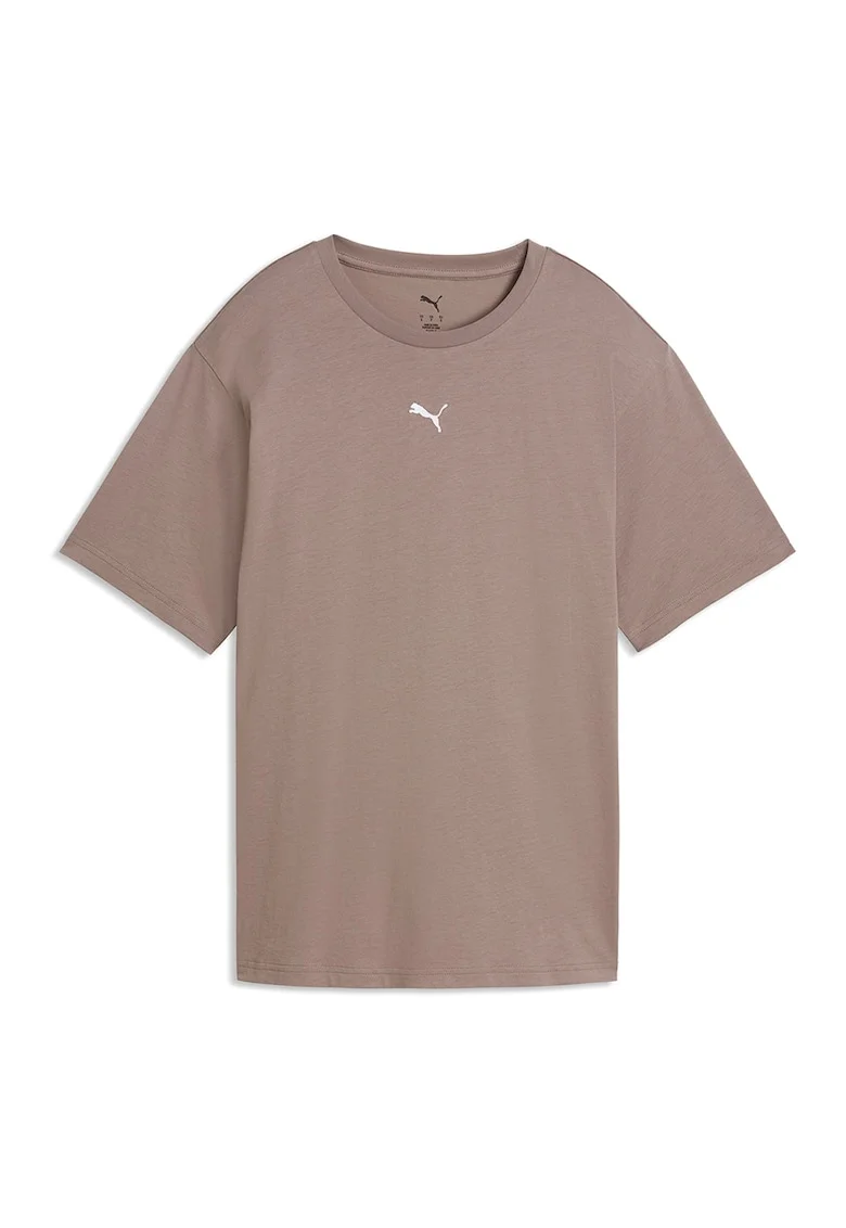 Tricou regular fit de bumbac, Maro deschis