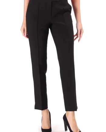 Pantaloni pana din stofa elastica cu viscoza PAJ-JU, Negru