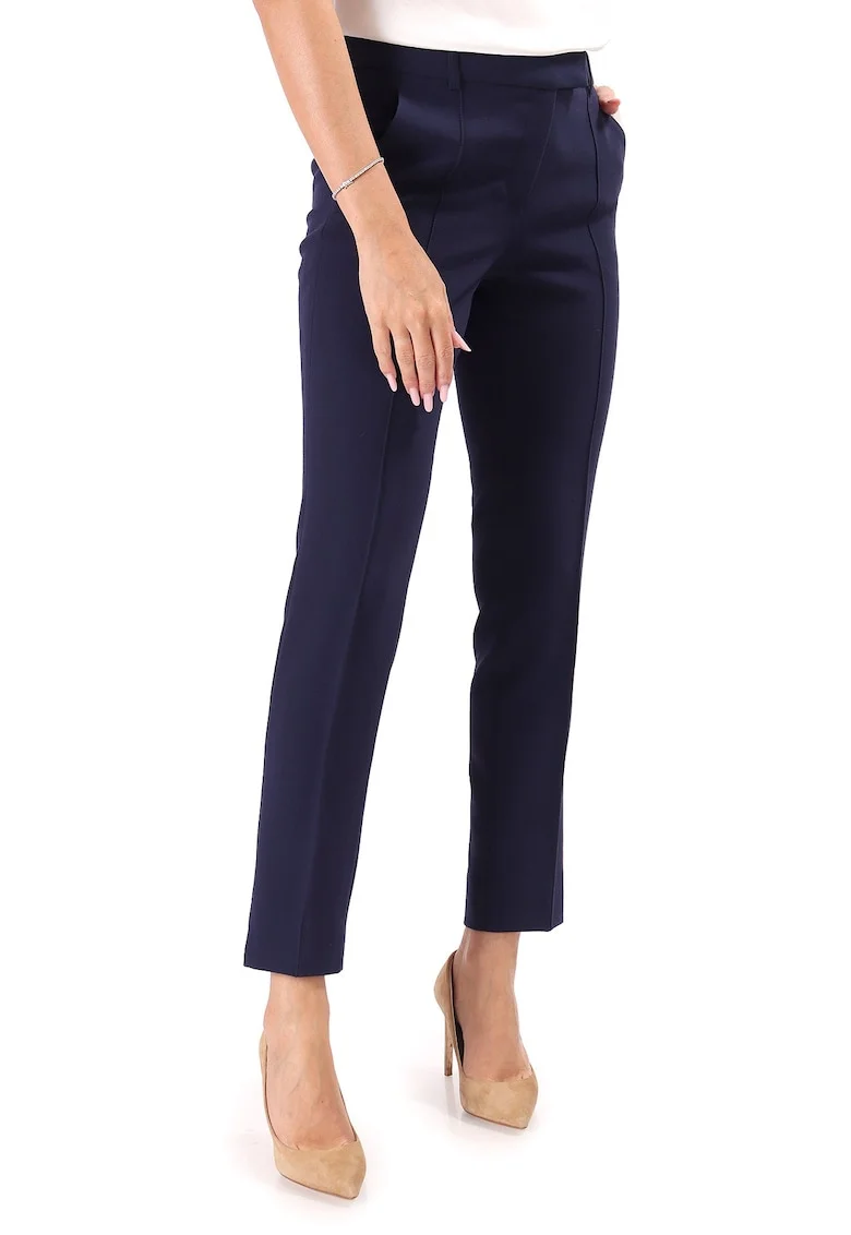 Pantaloni pana din stofa elastica PLJ-IO, Bleumarin
