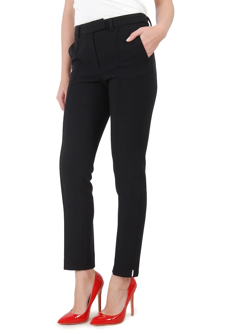 Pantaloni pana din stofa elastica PLJ-IO, Negru