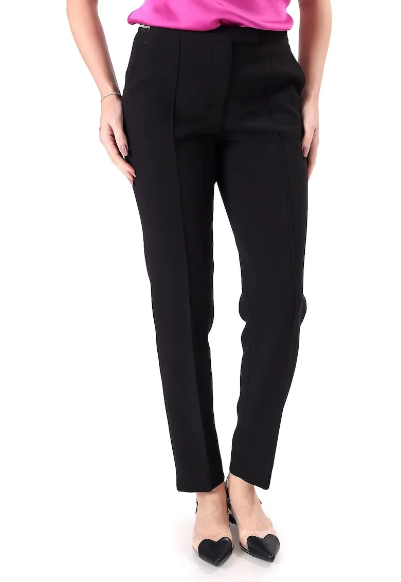 Pantaloni pana din stofa elastica cu viscoza PAJ-IO, Negru