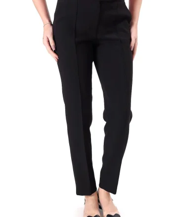 Pantaloni pana din stofa elastica cu viscoza PAJ-IO, Negru