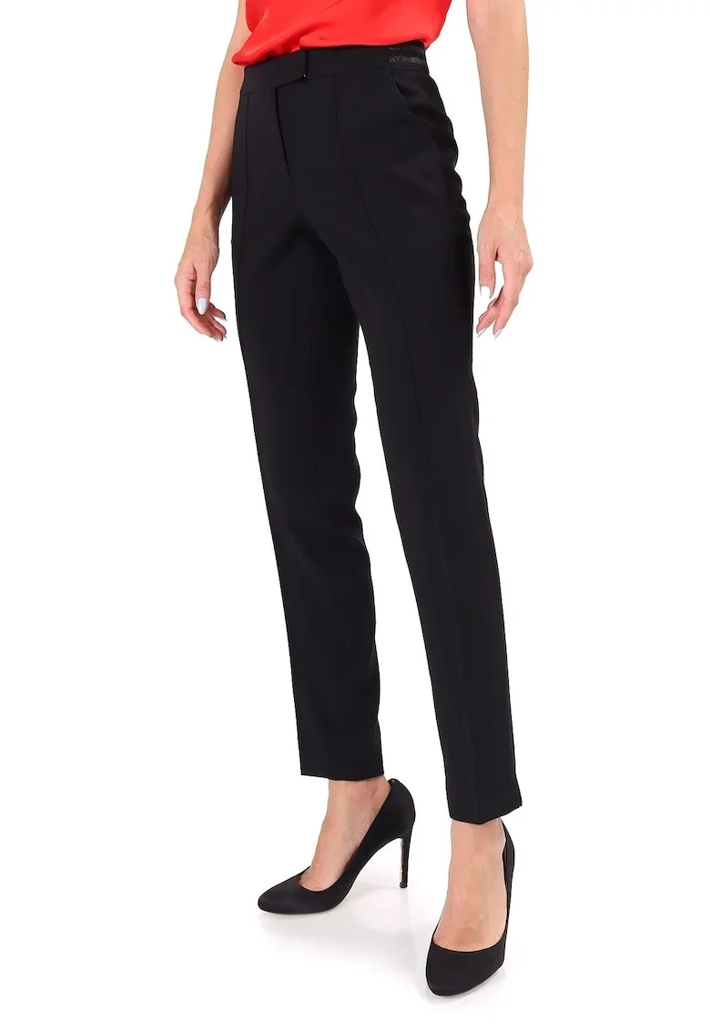 Pantaloni pana din stofa elastica cu viscoza PAJ-IO, Negru inchis