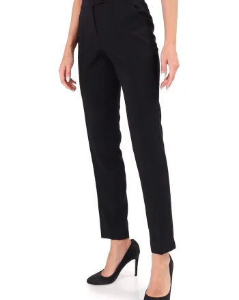 Pantaloni pana din stofa elastica cu viscoza PAJ-IO, Negru inchis
