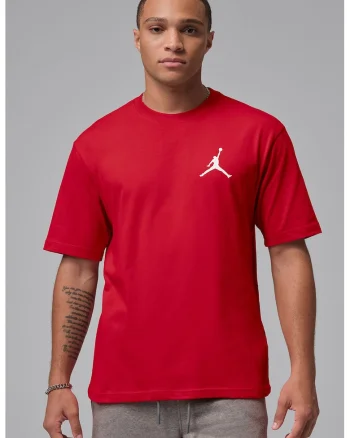 Tricou regular fit de bumbac pentru baschet, Rosu/Alb