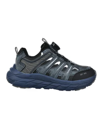 Pantofi sport cu logo si sireturi, Bleumarin
