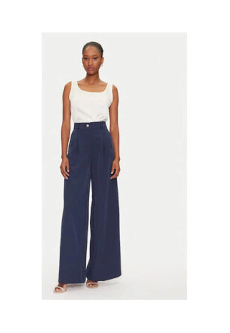 Pantaloni palazzo cu pense