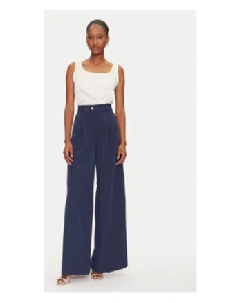 Pantaloni palazzo cu pense