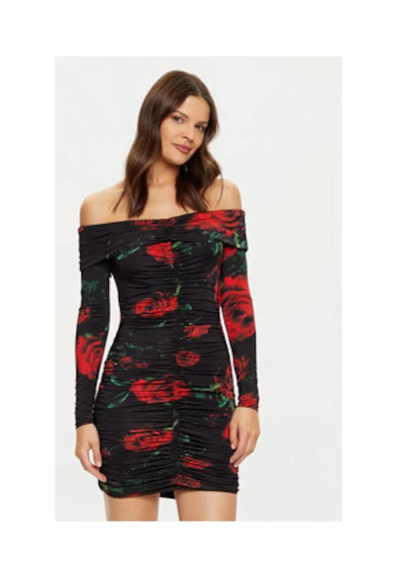 Rochie mulata cu imprimeu trandafiri