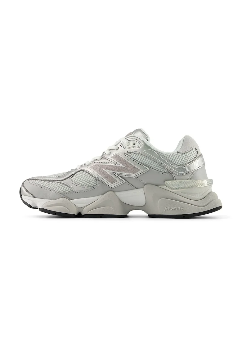 Pantofi sport 906 low-cut cu garnituri din material sintetic, Gri