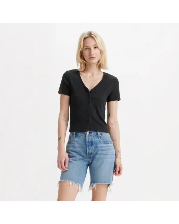 Bluza cu nasturi si decolteu in V