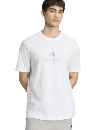 Tricou cu decolteu la baza gatului si imprimeu pe partea din spate, Negru stins/Gri cenusiu/Alb optic