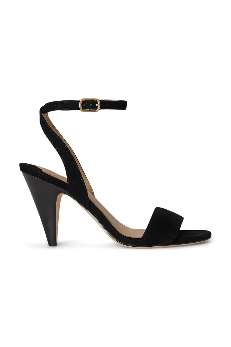 Lauren Ralph Lauren sandale cu toc înalt din piele Gracy