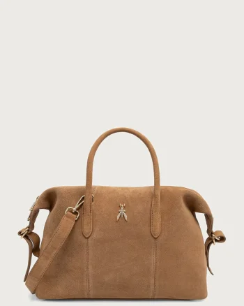 Patrizia Pepe geantă crossbody pentru femei din piele întoarsă