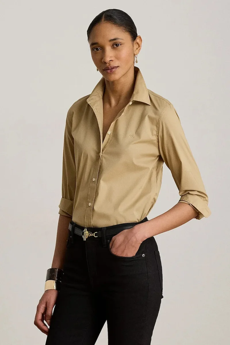 Lauren Ralph Lauren cămașă pentru femei cu bumbac