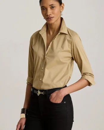 Lauren Ralph Lauren cămașă pentru femei cu bumbac