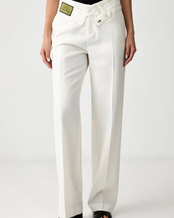 MM6 Maison Margiela pantaloni pentru femei cu lână