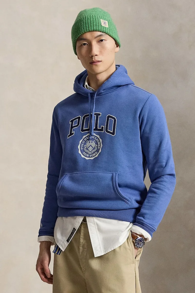 Polo Ralph Lauren hanorac cu glugă pentru bărbați cu bumbac