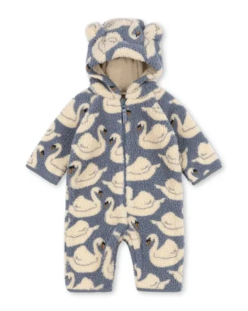 Konges Sløjd salopetă pentru copii din polar JODY TEDDY ONESIE GRS