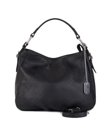 Geanta crossbody de piele Noemi, Negru