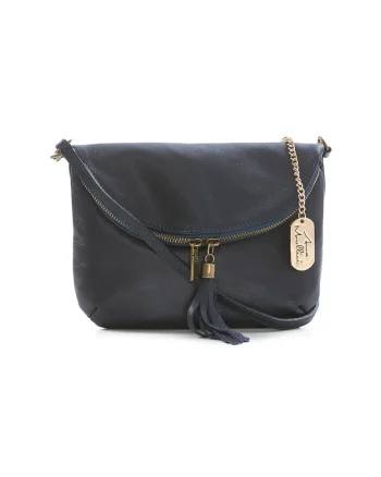 Geanta crossbody de piele Alice, Bleumarin