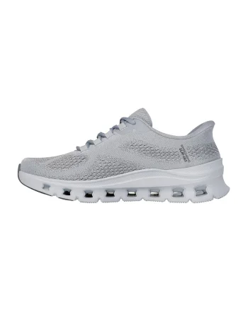 Pantofi sport slip-on din material textil Glide-Step Pro, Gri deschis