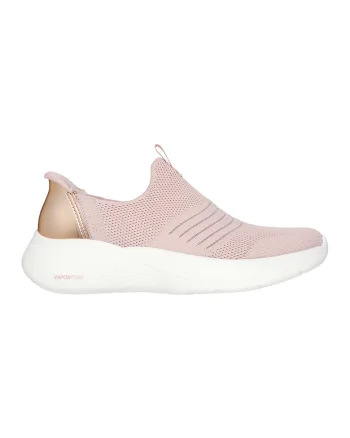 Pantofi sport slip-on de plasa, Roz prafuit