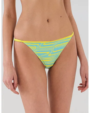 Slip brazilian cu model, Albastru pastel/Verde lime