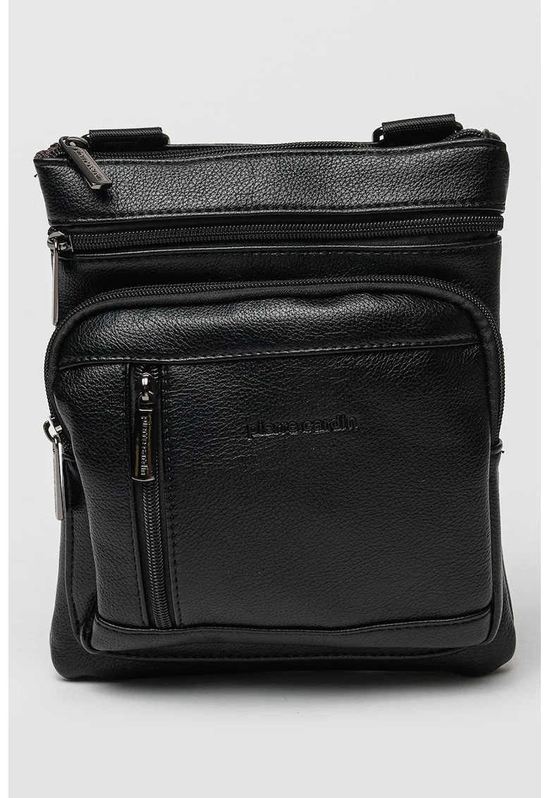 Geanta crossbody din piele ecologica, Negru